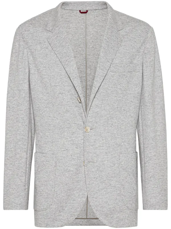 BRUNELLO CUCINELLI アイボリー ジャケット 42 Brunello Cucinelli Double-Breasted Wool Blazer | Sendegaro US