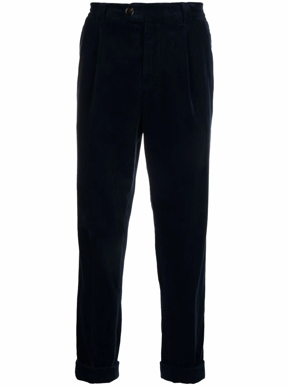 Brunello Cucinelli corduroy straight-leg trousers - Blue