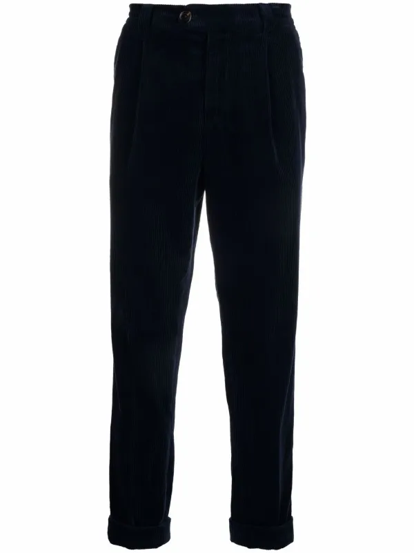 Pantalon Velours Côtelé Dolce & Gabbana - Bleu Navy, Taille 16 Ans, Coupe Droite (neuf Avec étiquettes)
