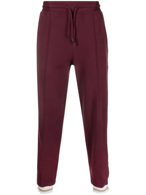 Brunello Cucinelli drawstring-waist cotton track trousers