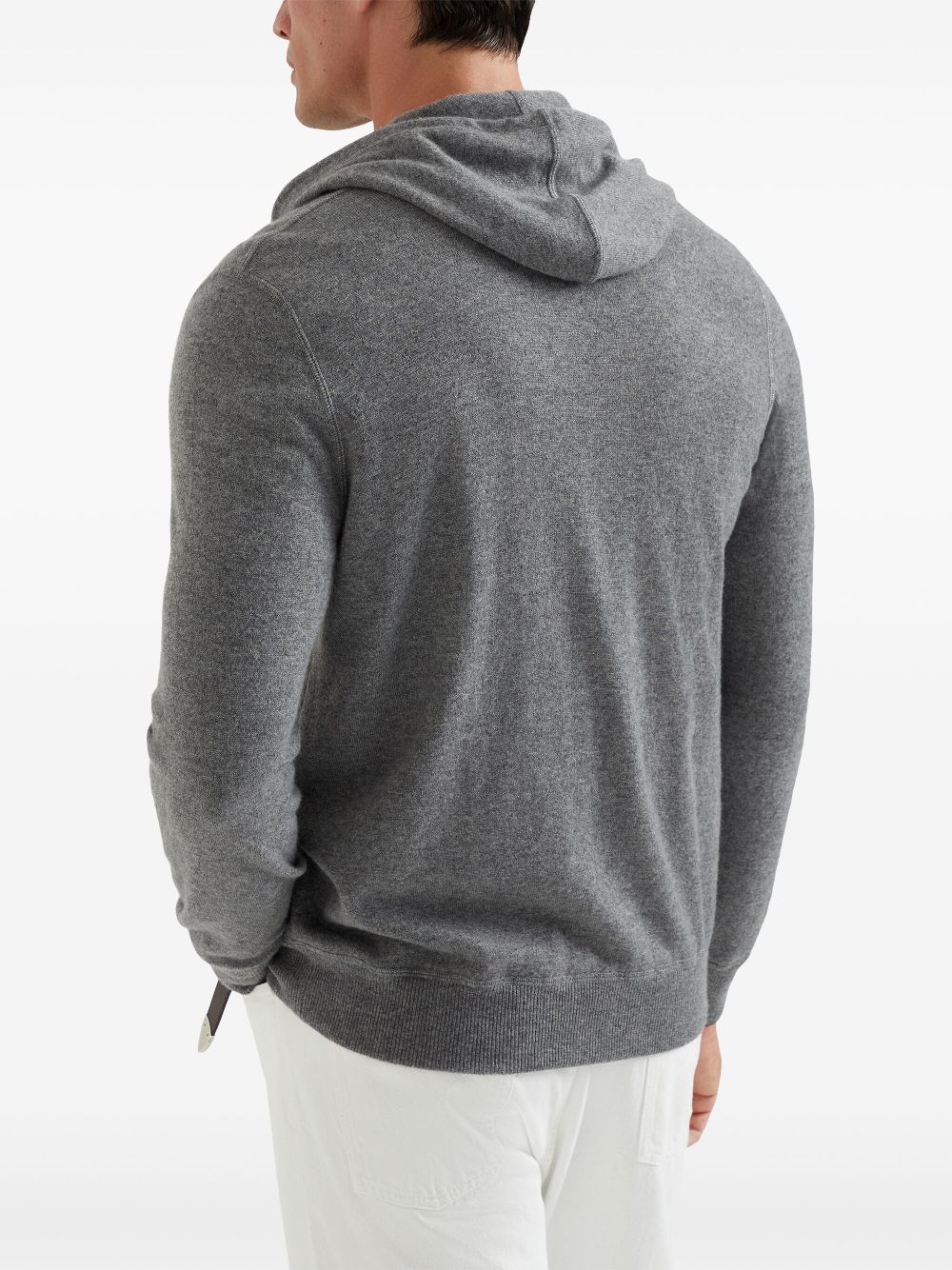 Brunello Cucinelli zip-up cashmere hoodie Men