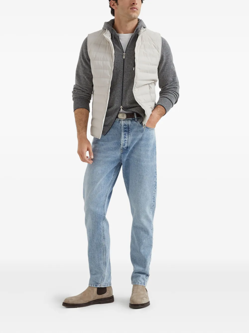 Brunello Cucinelli zip-up cashmere hoodie | Hoodies | Image 2