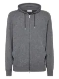 Brunello Cucinelli zip-up cashmere hoodie - Grey