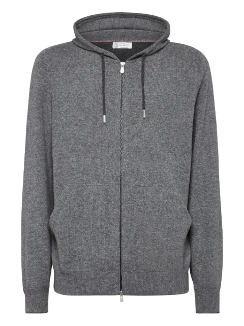 Brunello Cucinelli zip-up cashmere hoodie