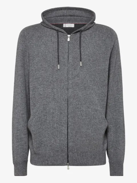 Brunello Cucinelli zip-up cashmere hoodie