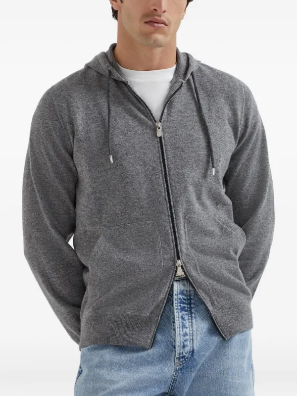 BRUNELLO CUCINELLI カシミヤ パーカー Brunello Cucinelli ジップアップ カシミアパーカー 通販 - FARFETCH