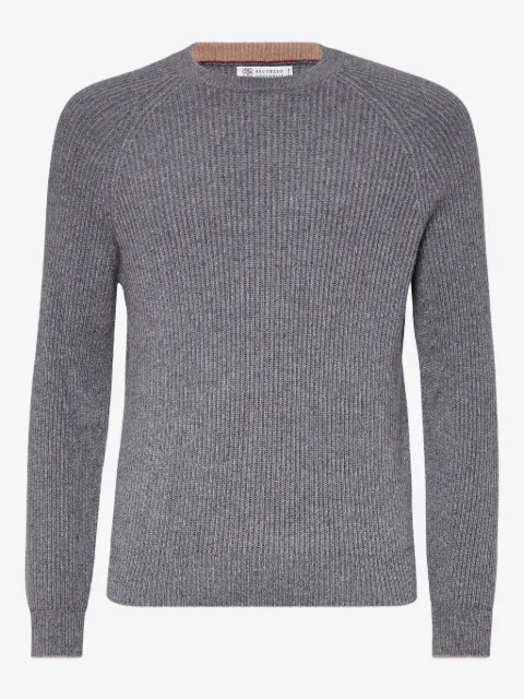 Brunello Cucinelli ribbed-knit cashmere jumper