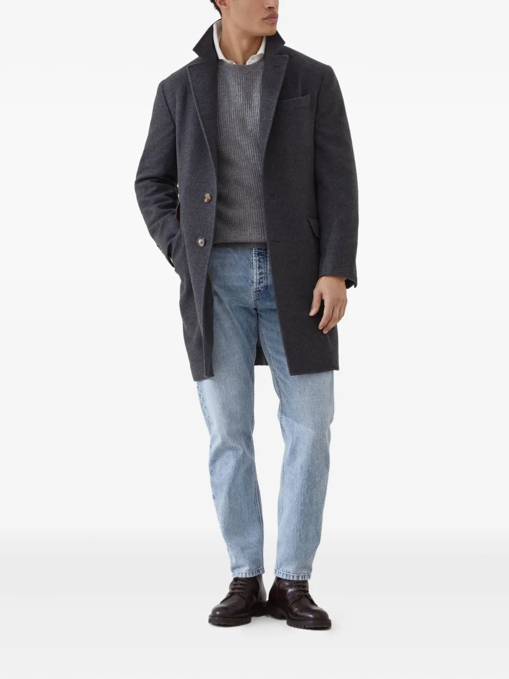 Brunello Cucinelli ribbed-knit cashmere jumper | Knitted Sweaters | Image 2