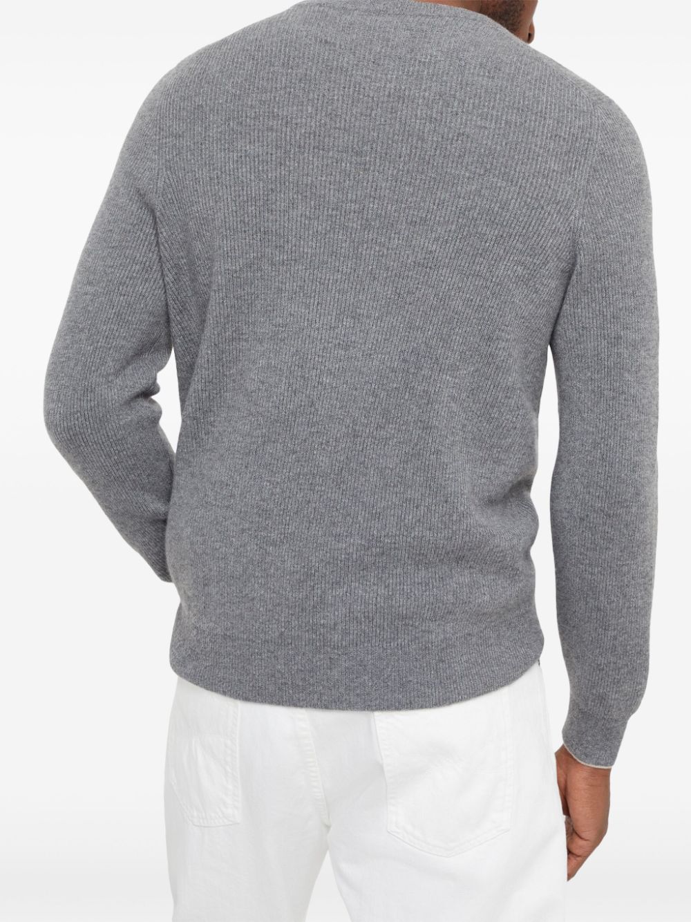 Brunello Cucinelli ribbed-knit cashmere jumper Men