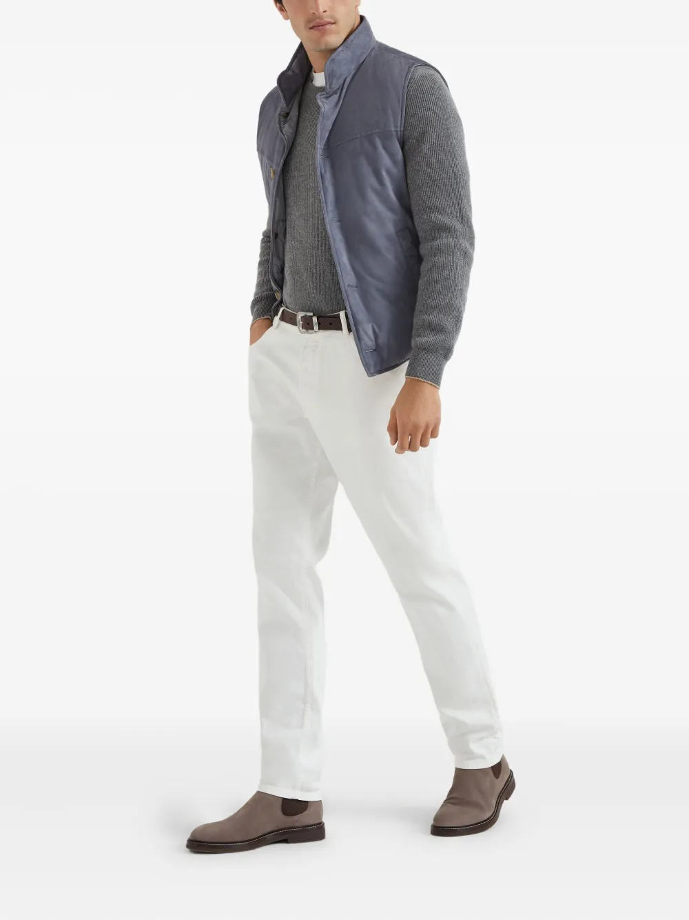 Brunello Cucinelli ribbed-knit cashmere jumper | Knitted Sweaters | Image 2