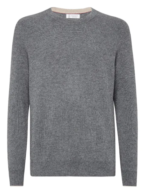 Brunello Cucinelli ribbed-knit cashmere jumper