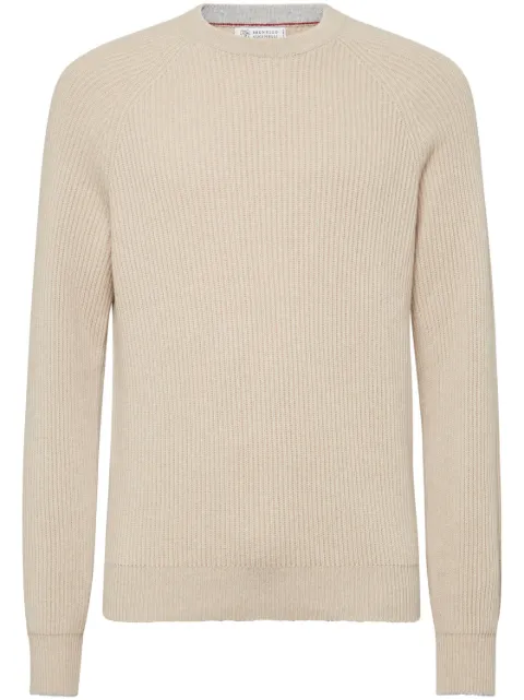 Brunello Cucinelli ribbed-knit cashmere jumper