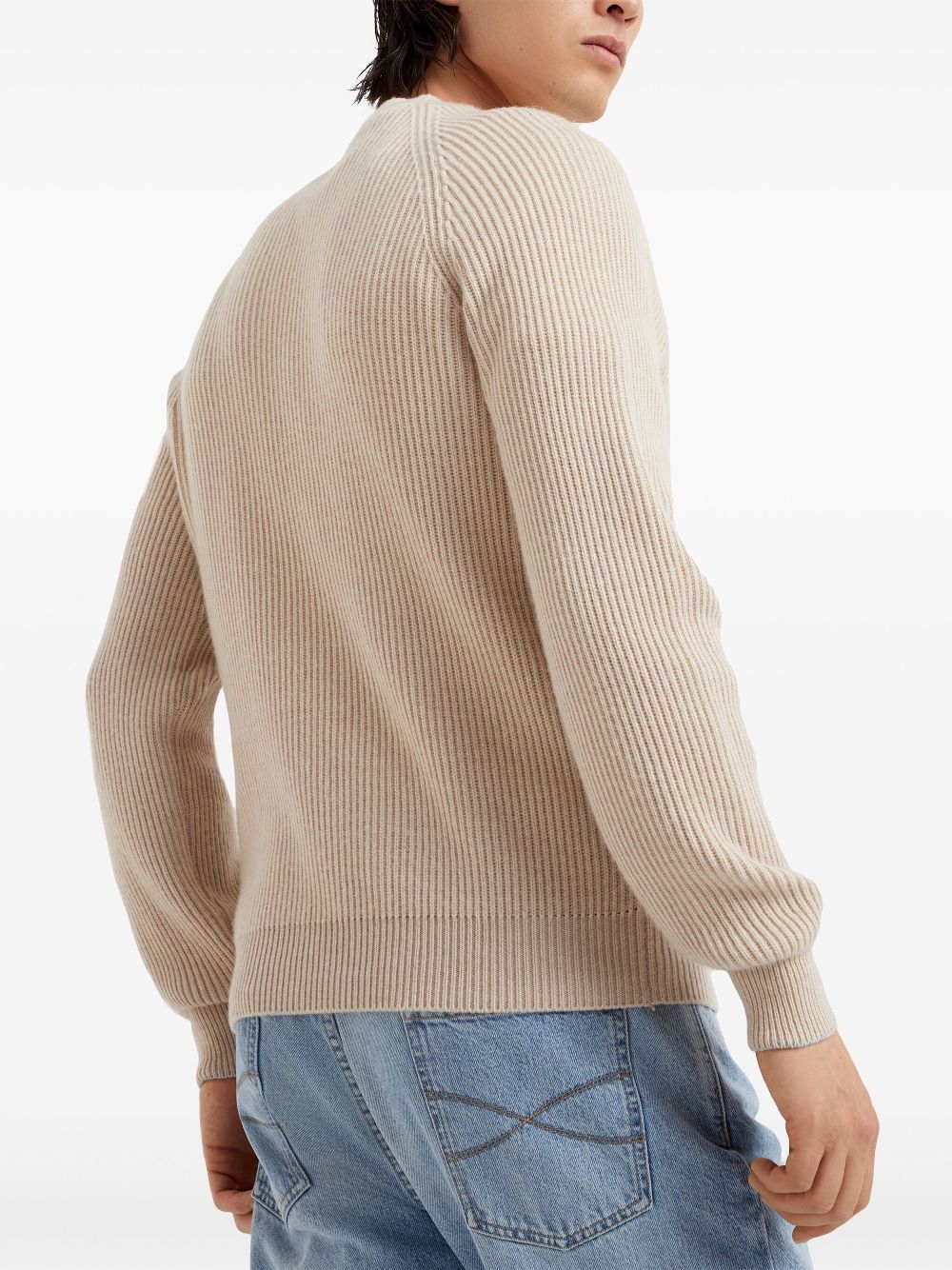 Brunello Cucinelli ribbed-knit cashmere jumper Men