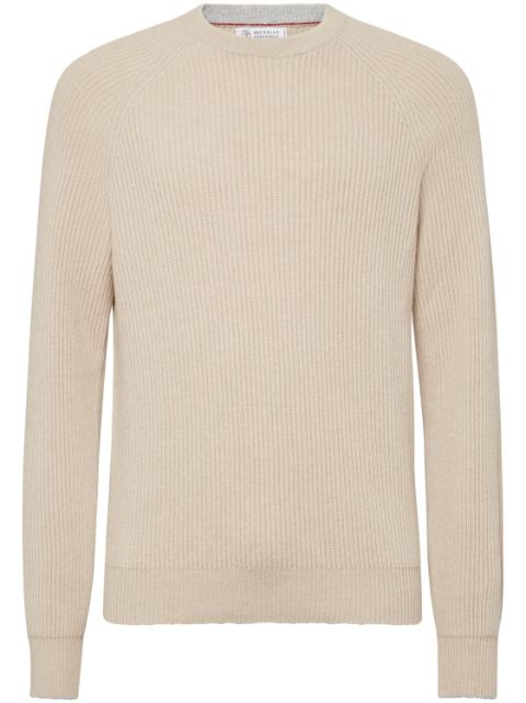 Brunello Cucinelli ribbed-knit cashmere jumper Men