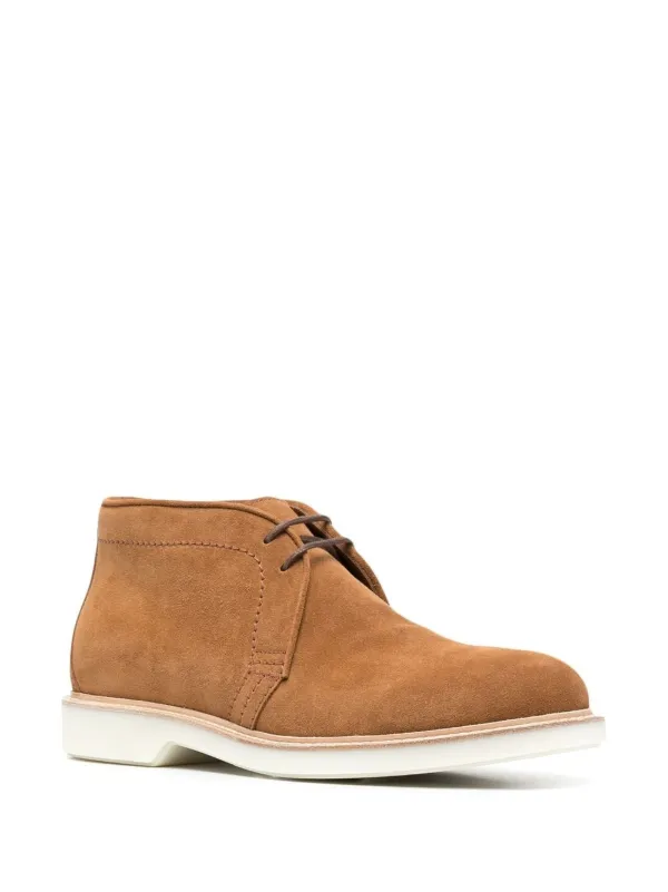 Brunello Cucinelli lace-up Suede Desert Boots | Neutrals  display picture 1