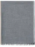 Brunello Cucinelli frayed-edge rectangle-shape scarf - Grey