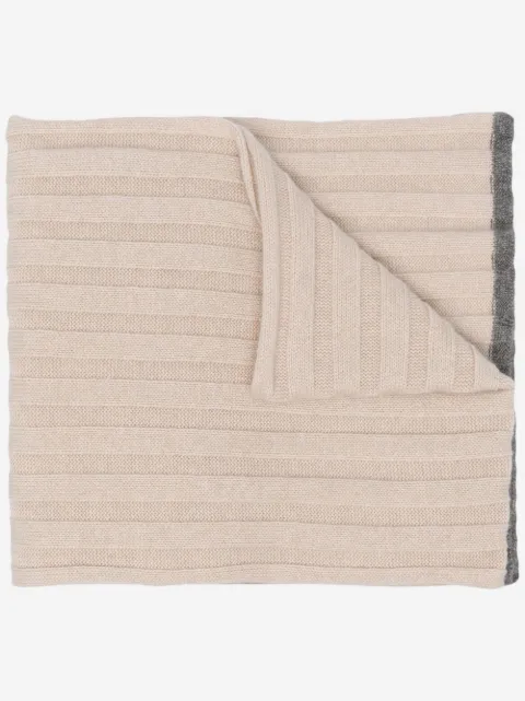 Brunello Cucinelli ribbed knit scarf
