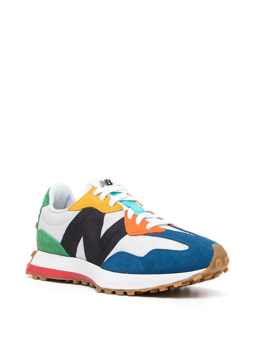 фото New balance кроссовки 327 в стиле колор-блок