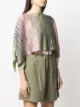 Missoni striped knitted poncho