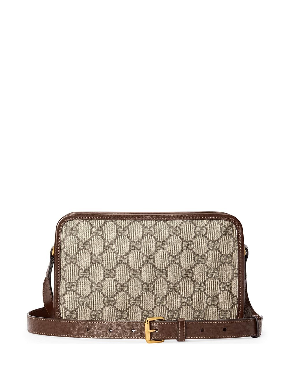 Shop Gucci Mini Interlocking G Messenger Bag In Neutrals