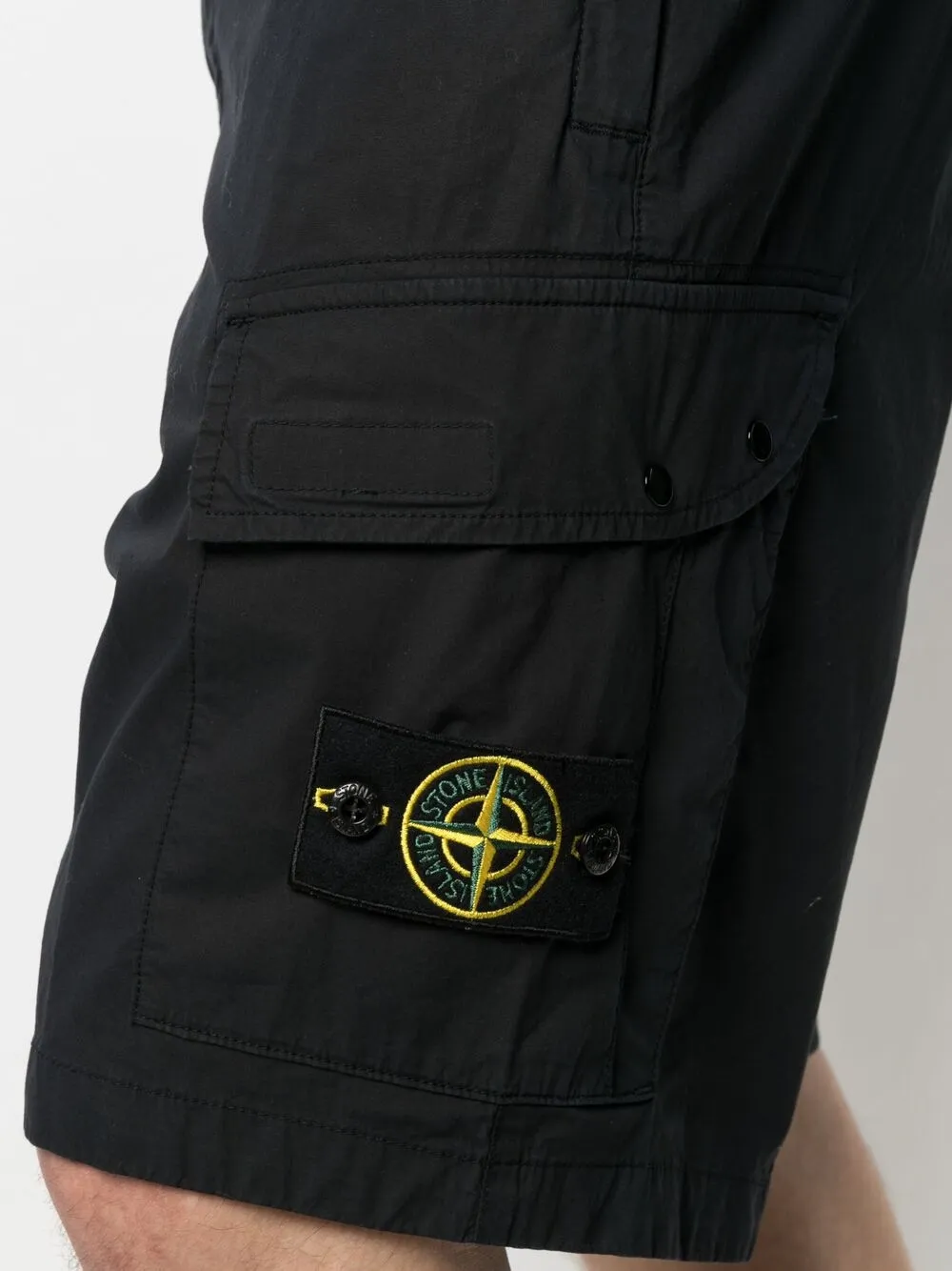 фото Stone island шорты-бермуды с нашивкой-логотипом