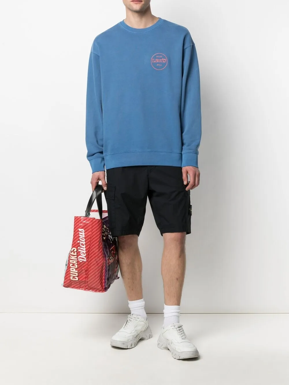 фото Stone island шорты-бермуды с нашивкой-логотипом