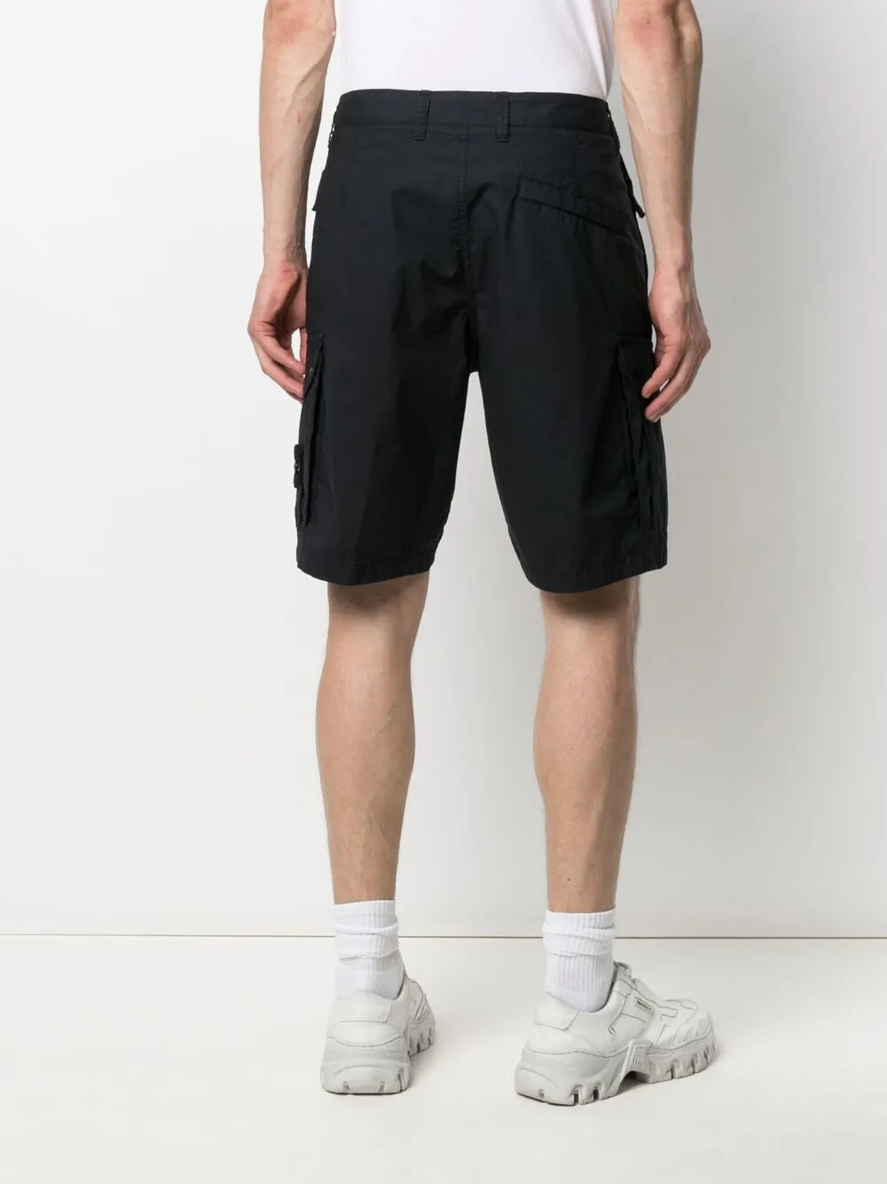 фото Stone island шорты-бермуды с нашивкой-логотипом