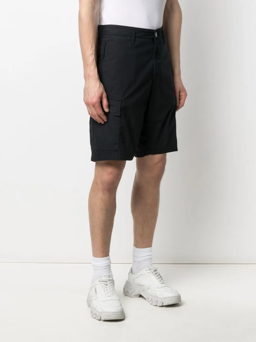 фото Stone island шорты-бермуды с нашивкой-логотипом