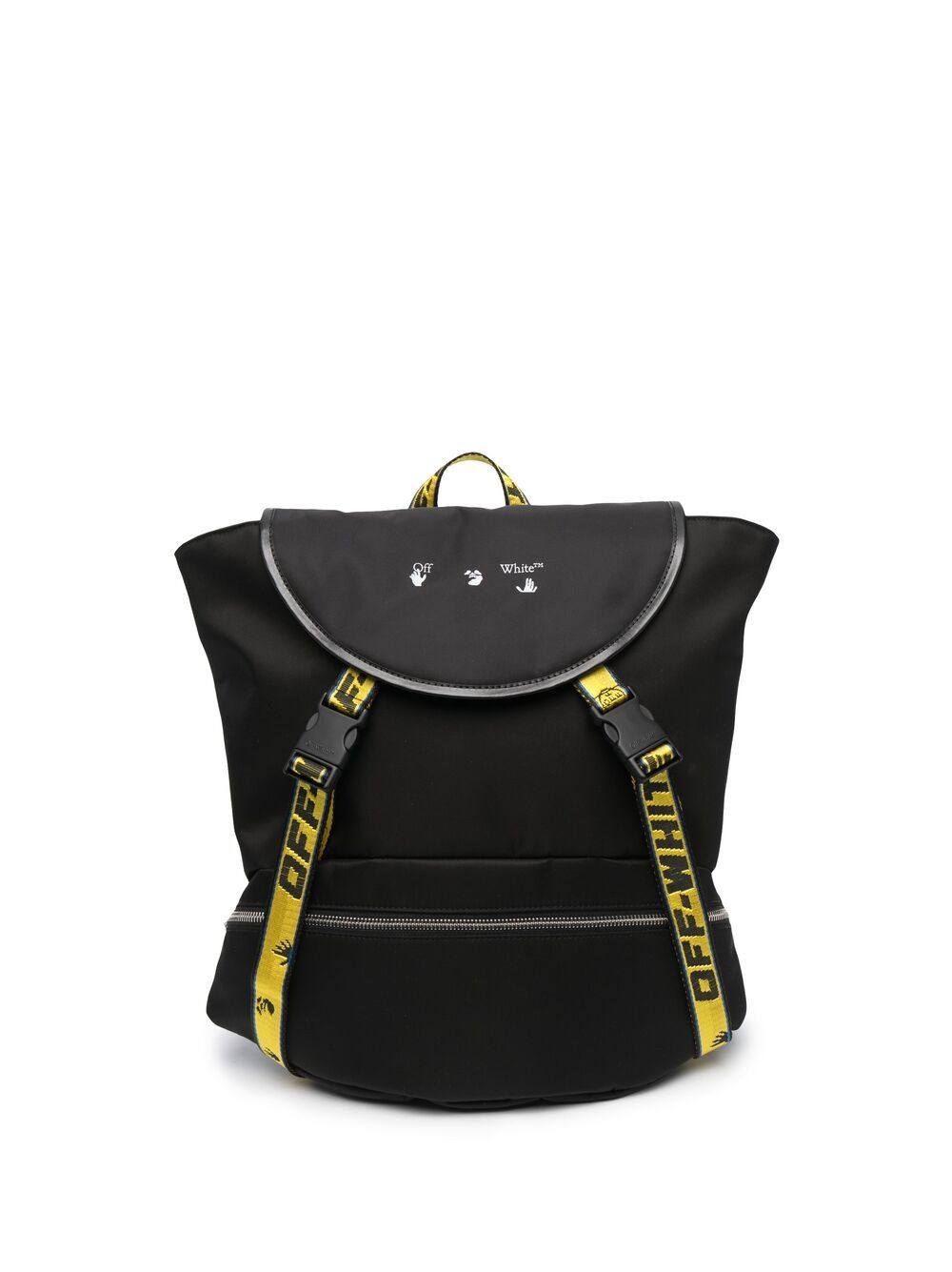 Off-white Industrial Logo Print Backpack In Schwarz