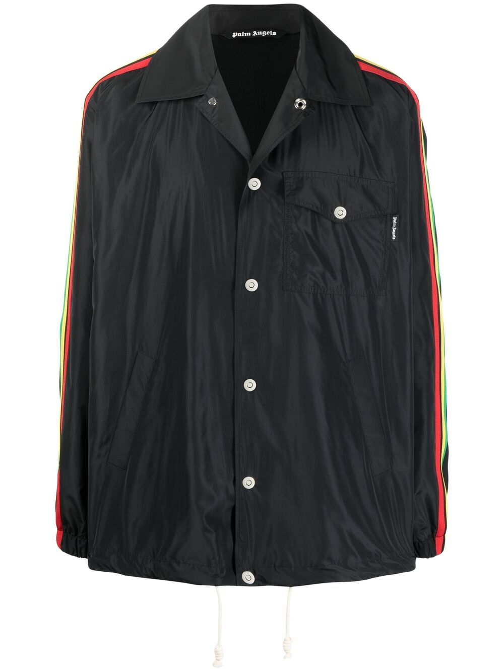 PALM ANGELS SIDE-STRIPE SHIRT JACKET