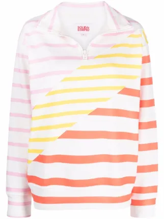 Striped french-terry Pullover - Farfetch