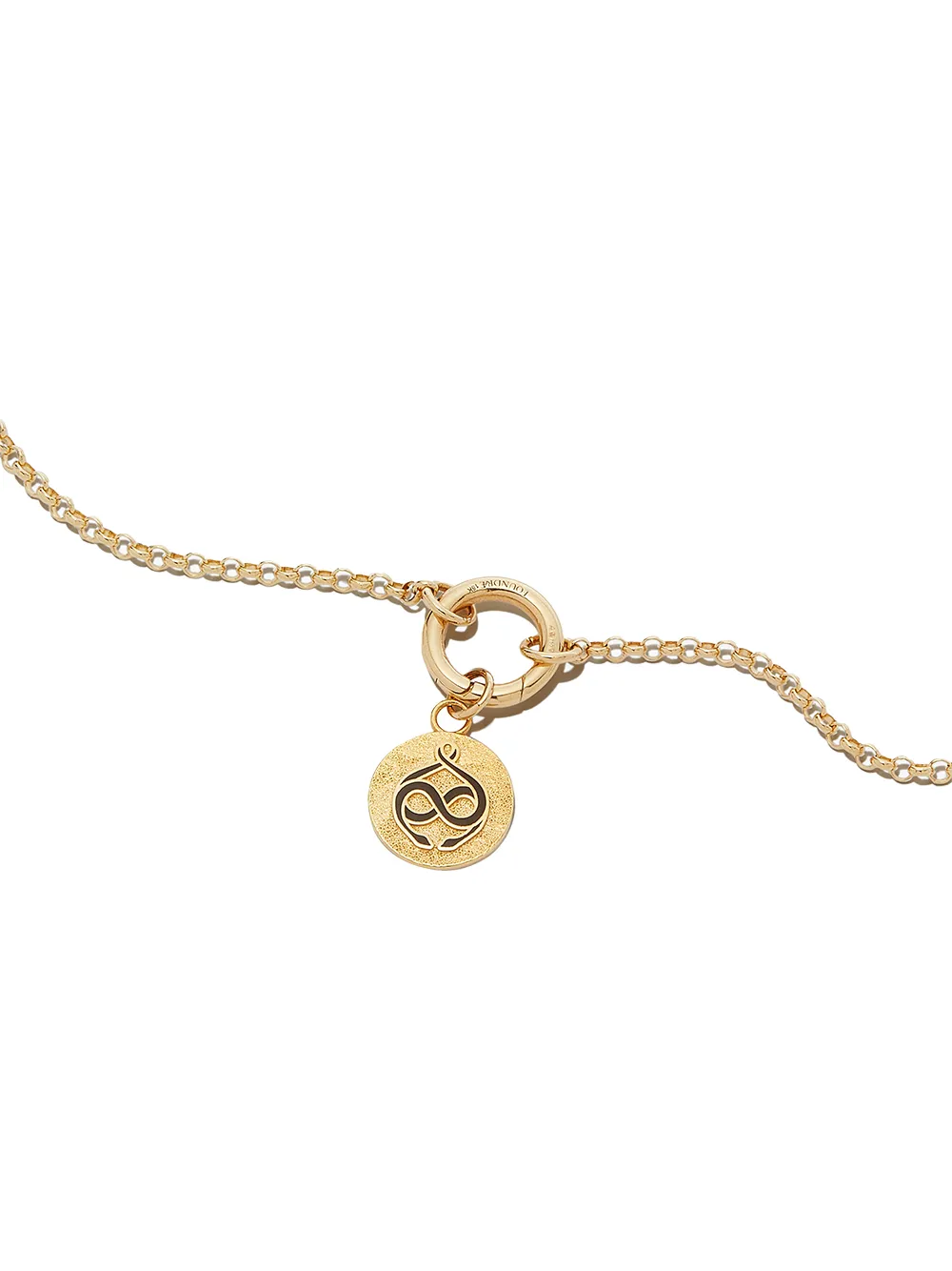 фото Foundrae подвеска gemini из желтого золота