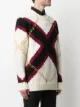 Alexander McQueen argyle intarsia-knit jumper