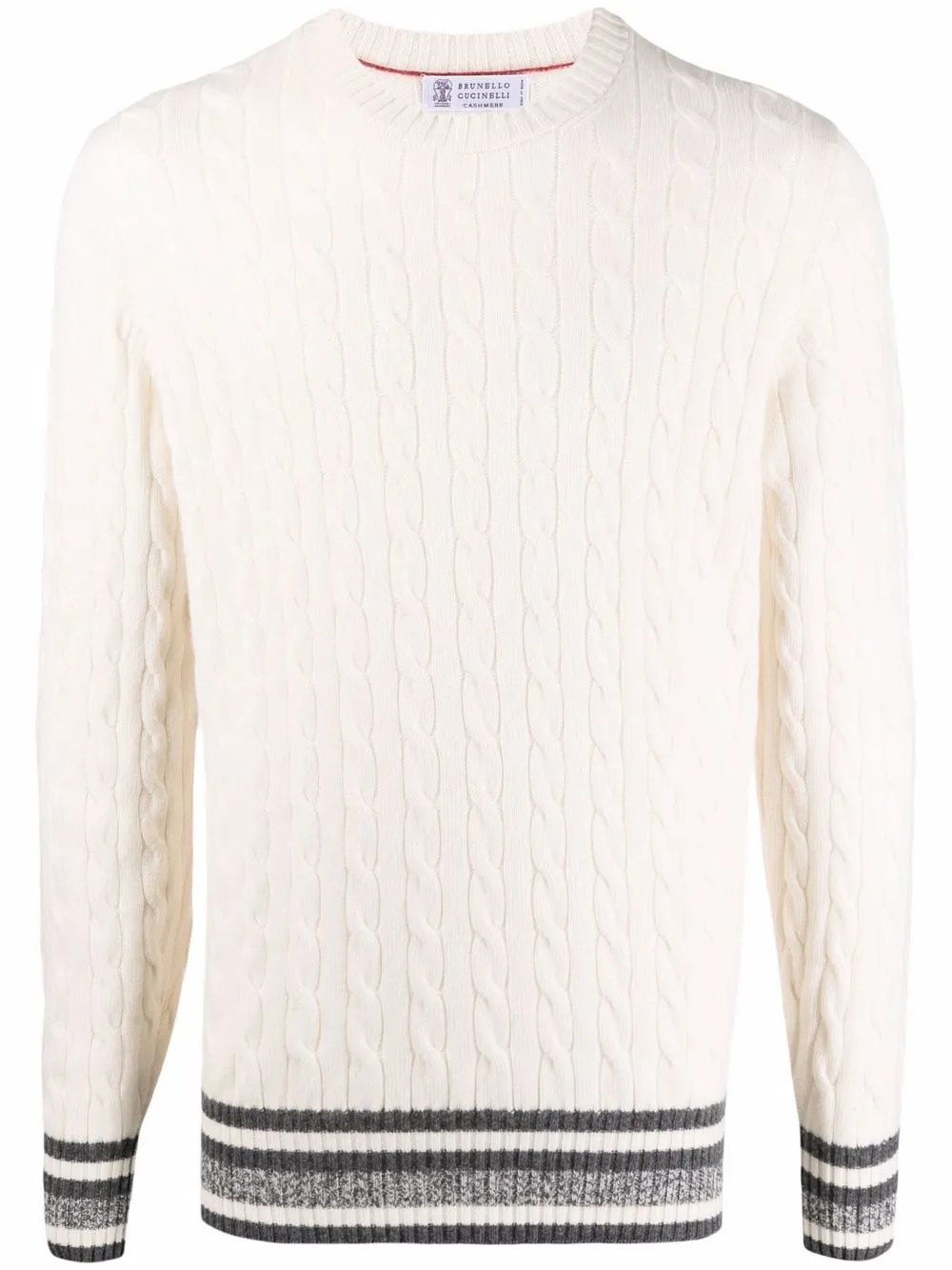 

Brunello Cucinelli cable-knit cashmere jumper - Neutrals