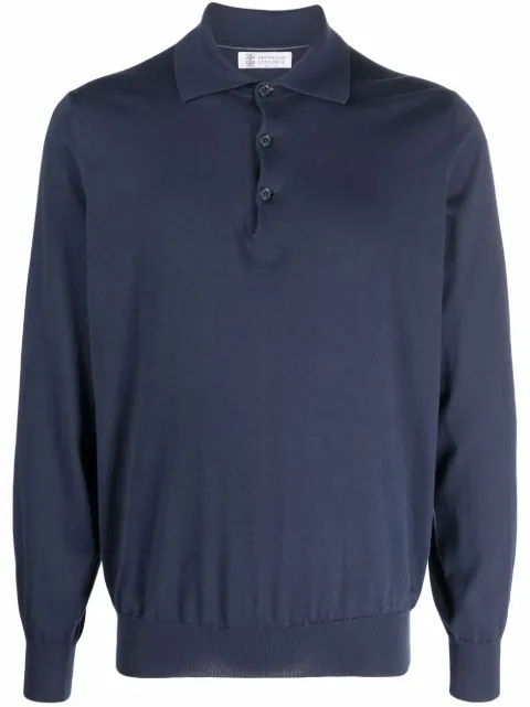 Brunello Cucinelli long-sleeve polo shirt 