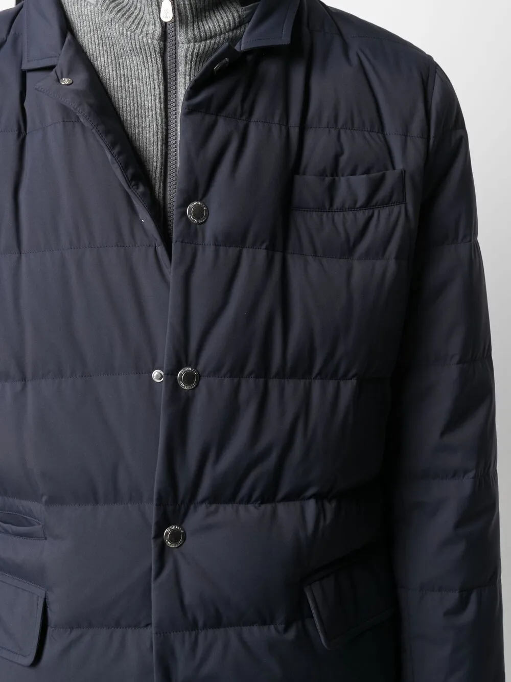 фото Brunello cucinelli многослойный пуховик
