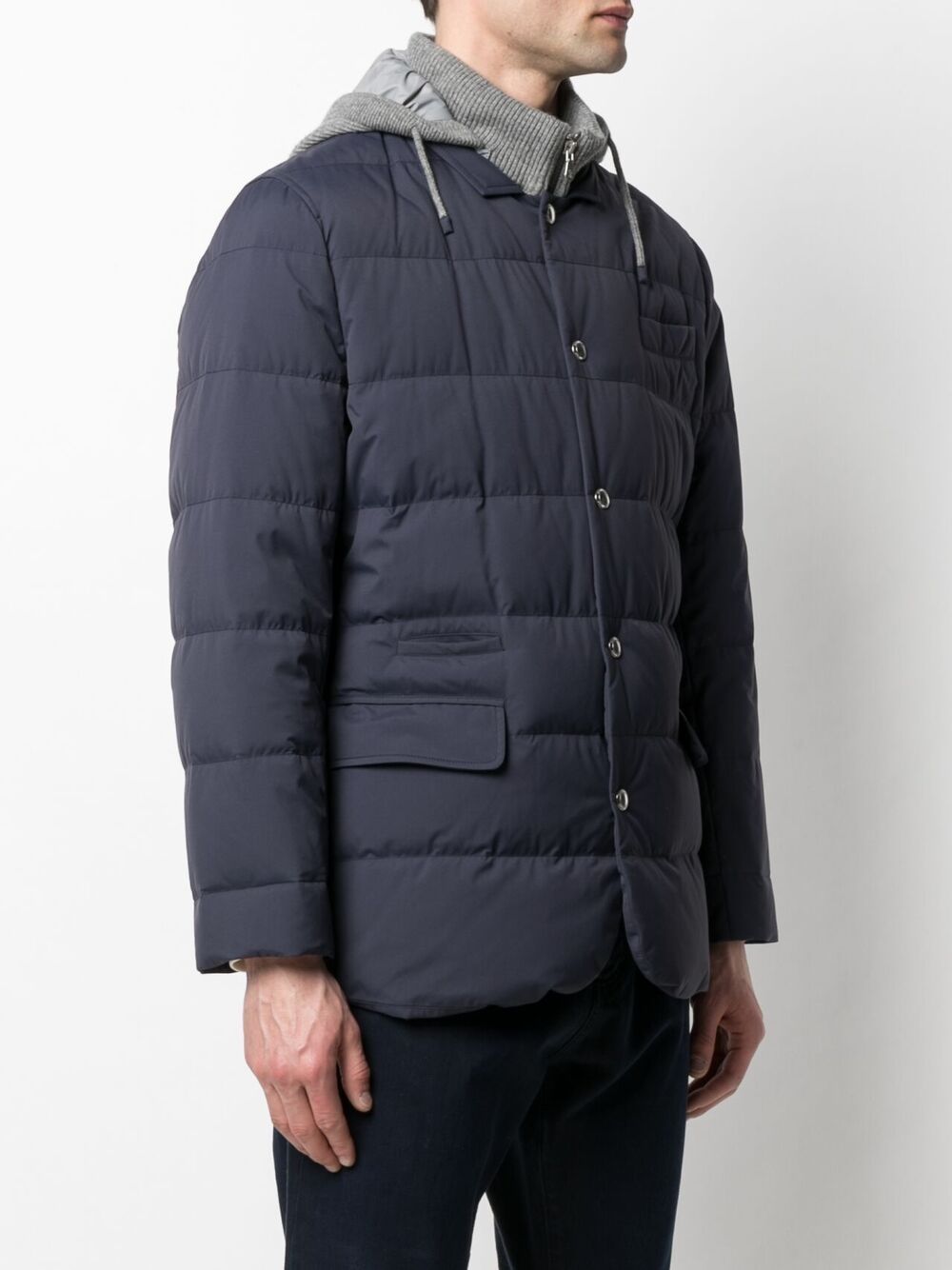Brunello Cucinelli layered-look Padded Down Jacket - Farfetch