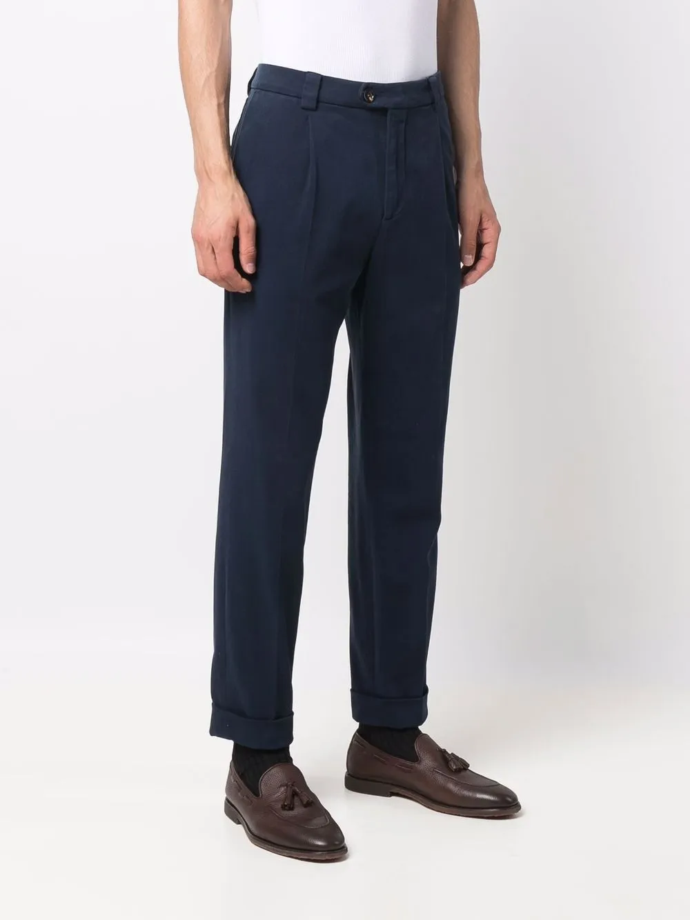 фото Brunello cucinelli укороченные брюки строгого кроя
