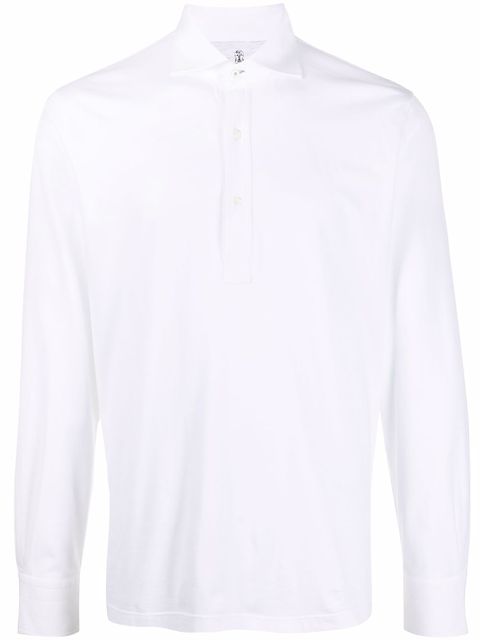 Brunello Cucinelli long-sleeve cotton polo shirt 