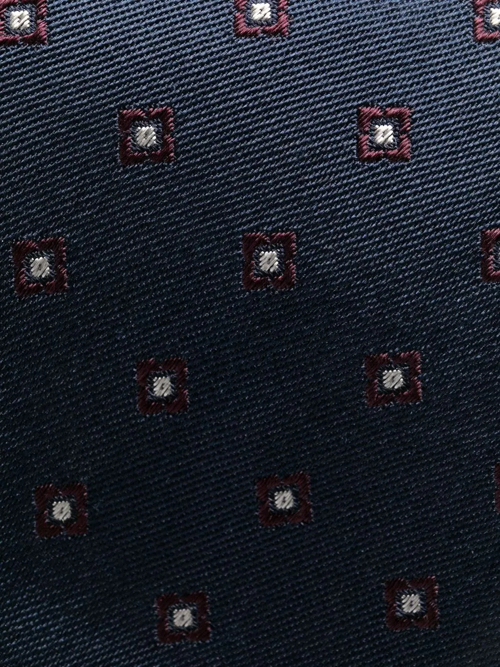 Brunello Cucinelli geometric-print silk tie | Image 2