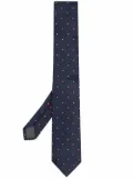 Brunello Cucinelli geometric-print silk tie - Blue