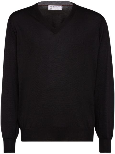 Brunello Cucinelli V-neck knitted jumper Men