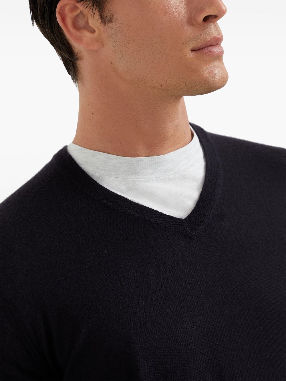 Brunello Cucinelli V-neck knitted jumper Men