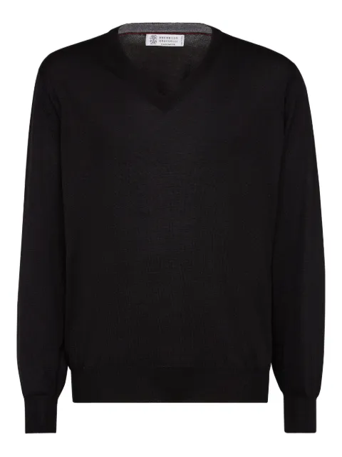Brunello Cucinelli V-neck knitted jumper