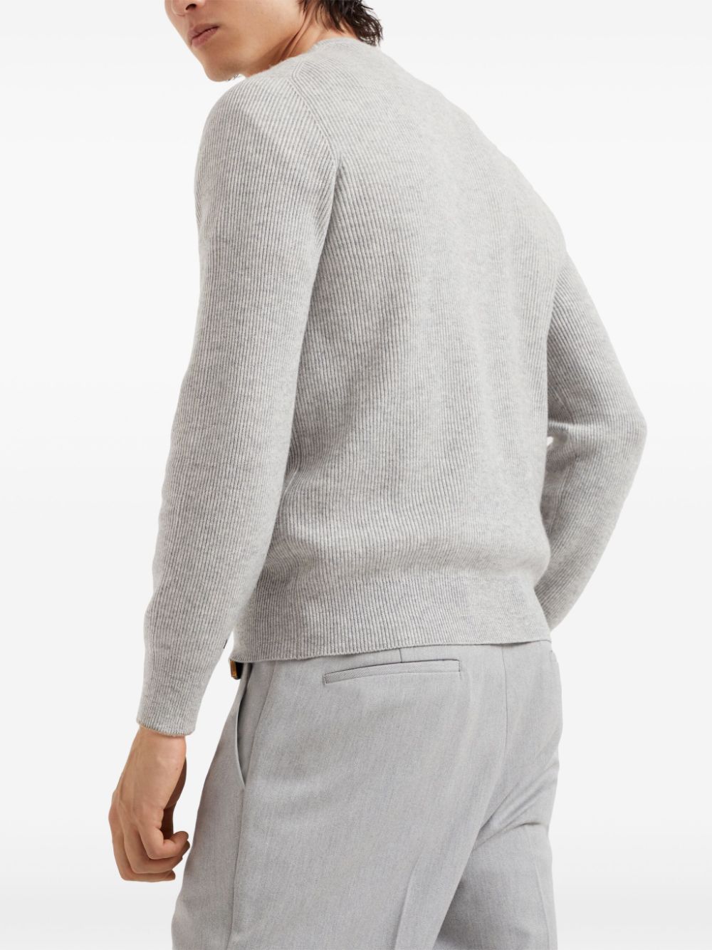 Brunello Cucinelli ribbed-knit cashmere jumper Men