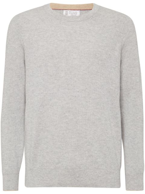 Brunello Cucinelli ribbed-knit cashmere jumper Men