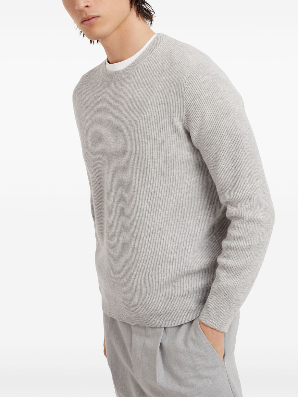 Brunello Cucinelli ribbed-knit cashmere jumper Men