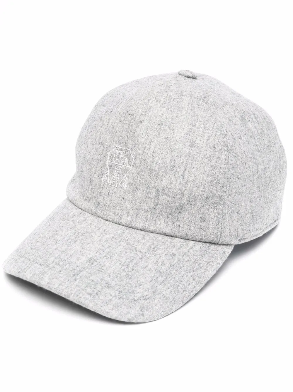 

Brunello Cucinelli gorra con logo bordado - Gris