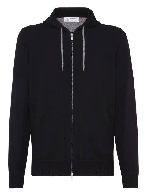 Brunello Cucinelli zip-front cashmere hoodie