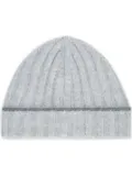 Brunello Cucinelli ribbed cashmere beanie - Grey